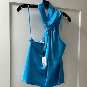 Milly Blue Halter Neck Top